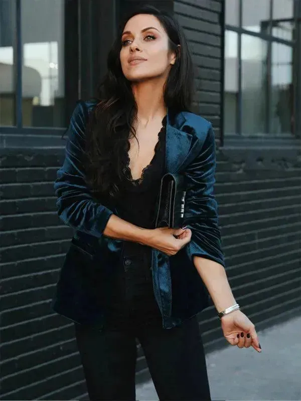 Women Casual Slim Velvet Blazer