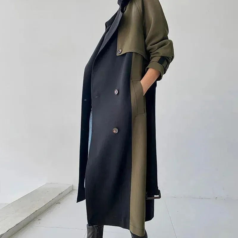 Women's Casual Winter Trench Overcoat