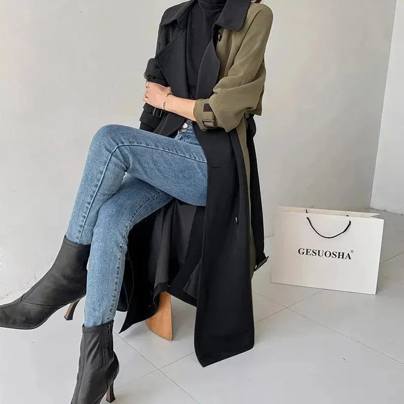Women's Casual Winter Trench Overcoat