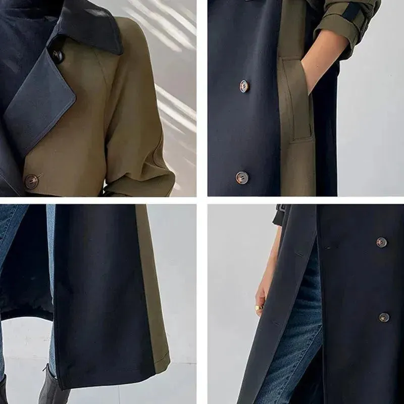 Women's Casual Winter Trench Overcoat